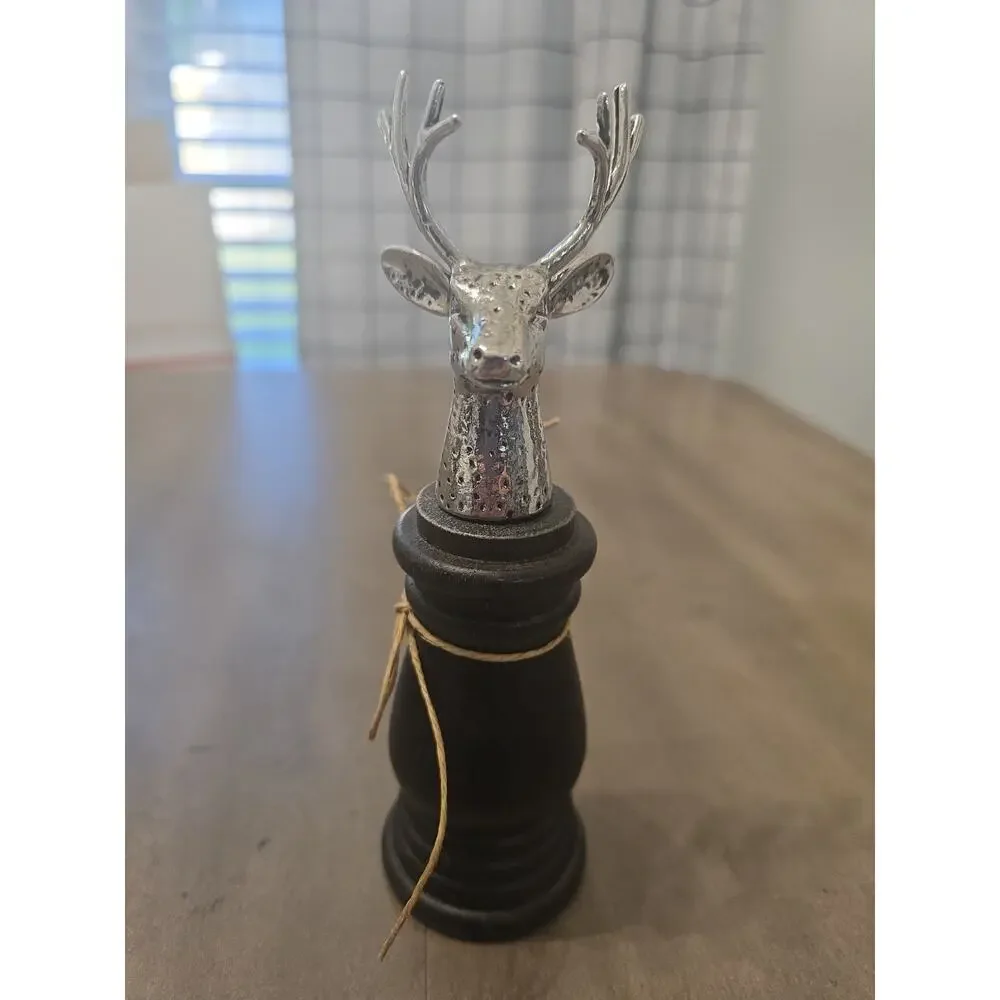 New Mud Pie Manual Deer Pepper Grinder/Mill Fall/Christmas